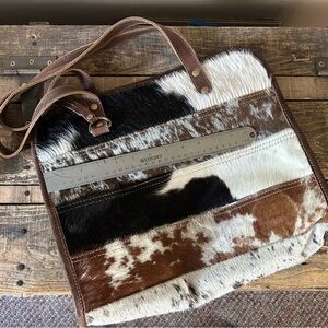 Cowhide Leather Tote Bag